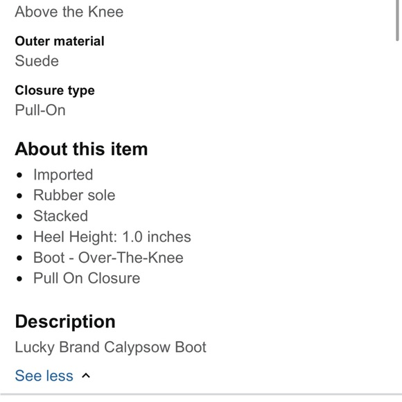 Lucky Brand Calypso Tall Suede Tan Boots, 8 - Picture 16 of 16